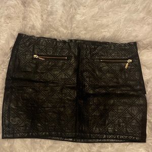 Zara faux leather mini skirt
